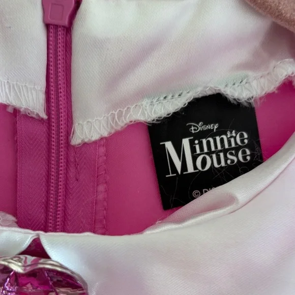 Disney Glittery Pink Polka Dot Dress - Picture 7 of 9